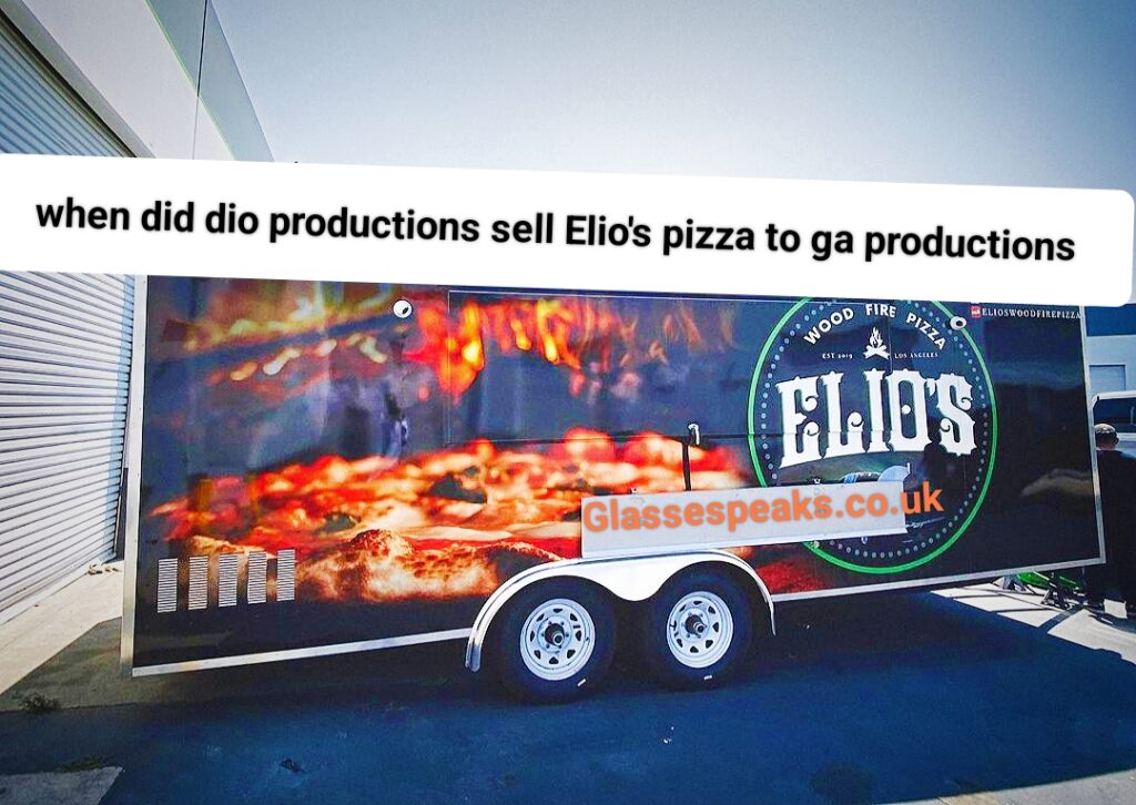 when did dio productions sell elio's pizza to ga productions